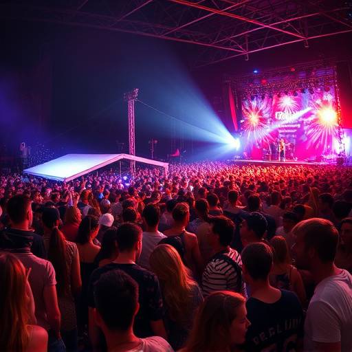 Still from an event coverage video of a music festival